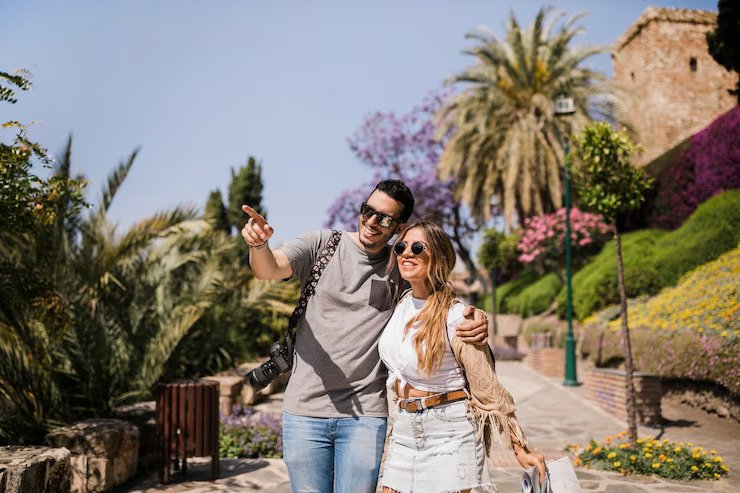 couple at Palm Springs California